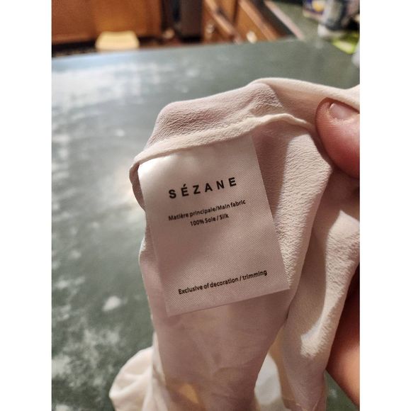 Sezane Satis White Silk Camisole sz 36 (US 4) - Picture 4 of 5